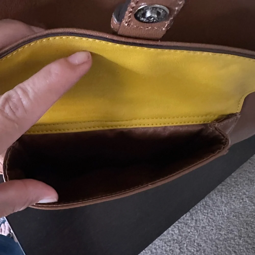 Coach Tan and Brown Leather Shoulder Bag Set